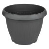 Ghiveci Flori Plastic Antracit 50x38 cm, 45L. Ghiveci Standard Gradina, Terasa, Interior/Exterior. Rezistent, Durabil