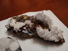 Cuartit si Cuart+calcit-A126 foto