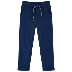 Pantaloni pentru copii cu snur, bleumarin, 104 GartenMobel Dekor