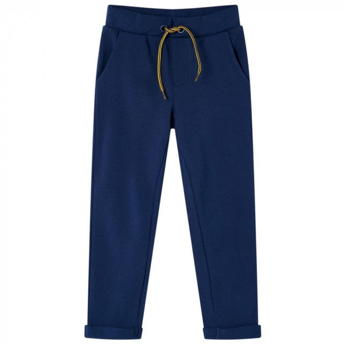 Pantaloni pentru copii cu șnur, bleumarin, 104