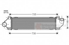 Radiator intercooler FORD MONDEO IV Turnier (BA7) (2007 - 2016) VAN WEZEL 18004480 foto