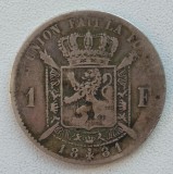 Moneda Belgia - 1 Franc 1881 - Franceza - An rar