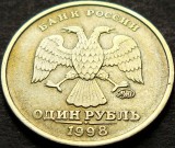 Moneda 1 RUBLA - RUSIA, anul 1998 * cod 1120 B