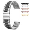 Curea otel inoxidabil compatibila cu Apple Watch 10, 46mm, Sterling Black