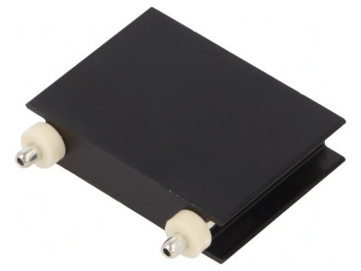 Radiator extrudat plat negru pentru TO220, TO247, SOT93 foto