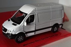 Macheta Mercedes Sprinter Panel Van MK2 FL 2015 alb - Welly 1/50