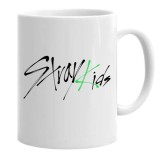Cana alba personalizata stray kids oddinary logo, INOVATIX&reg;. 330 ml