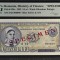 5 lei 1952 PMG66 specimen UNC bancnota gradata