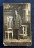 Fotografie veche pe carton. Atelier fotografic Hirsch / Ploeșt