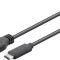 Cablu USB Type C 3.1 tata - USB3.0 A tata 1m Well