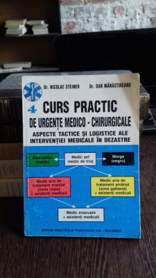 CURS PRACTIC DE URGENTE MEDICO-CHIRURGICALE. ASPECTE TACTICE SI LOGISTICE ALE INTERVENTIEI MEDICALE DE DEZASTRE- NICOLAE STEINER VOL.4 foto