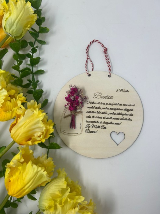 Tablou cu flori,bunica