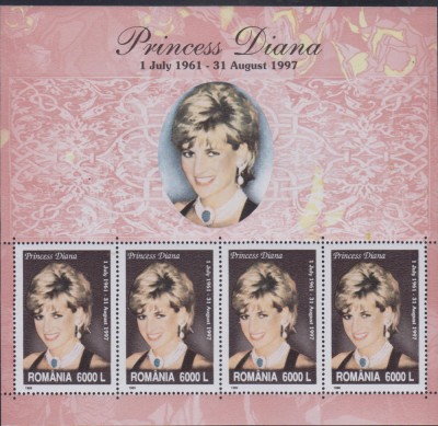A11 TX1 8 - 1999 - Diana - printesa de Wales - bloc foto
