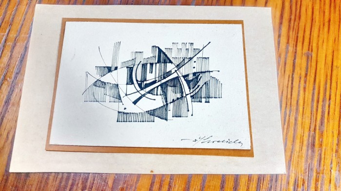 G23-I-XENIA ERACLIDE VREME-Sotie Leon Vreme- Felicitare sarbatori cu minigrafica