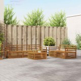 vidaXL Set mobilier exterior 6 piese lemn acacia natural, rezistent intemperii, terasa
