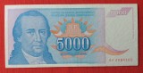 5.000 Dinara anul 1994 Bancnota 5 Mii dinari - Iugoslavia - Jugoslavije