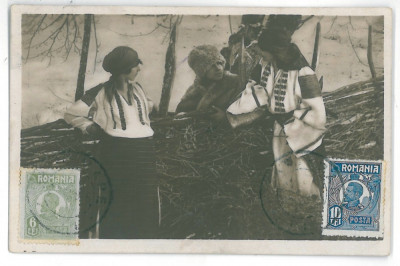 4488 - ETHNIC women, Romania - old postcard - used - TCV - 1926 foto