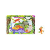 Puzzle 24 piese, Dinozauri, pentru copii, ATU-089055