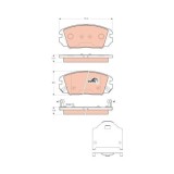 TRW set placute frana, frana disc Cotec