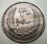 1.514 LIBIA LIBYA 20 MILLIEMES 1965