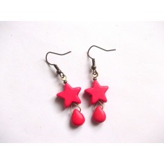 Cercei stelute howlite 31793