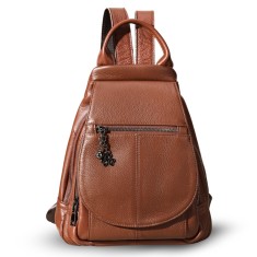 Rucsac dama din piele naturala, Clara, maro