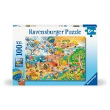 Cumpara ieftin Ravensburger - Puzzle distractia copiilor in cele 4 anotimpuri 100 piese XXL