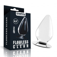 Flawless Clear - Dop Anal Transparent, 11.5 cm