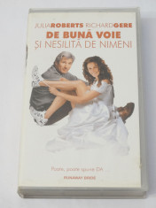 Caseta video VHS originala film tradus Ro - De Buna Voie si Nesilita de Nimeni foto