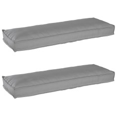 vidaXL Set de perne pentru palet 2 pcs Gri 120 x 40 x 8 cm