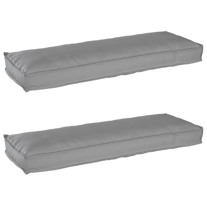 Set de perne pentru palet 2 pcs Gri 120 x 40 x 8 cm