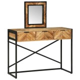 Masă de toaletă cu oglindă 100x40x120 cm Lemn masiv de acacia
