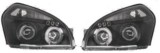 Set faruri tuning Hyundai Tucson (JM) 06.2004-10.2009 BestAutoVest partea Dreapta/ Stanga tip bec H1+H1, cu lumina pozitie fibra , angel eyes, negru