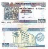 Bancnota Burundi 500 Franci 2013 P-45c UNC Africa