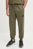 adidas pantaloni de trening Z.N.E. culoarea verde, cu imprimeu, JC7915