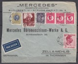 ROMANIA 1930/35 REGELE CAROL II /PLIC CIRCULAT PAR AVION BUCURESTI-GERMANIA, Stampilat