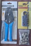 Clește sertizat BNC, Set 10 conectori BNC RG58, Dezizolator, Accesorii CCTV, Nou