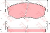 Set placute frana,frana disc NISSAN ALMERA II (N16) (2000 - 2016) TRW GDB1008