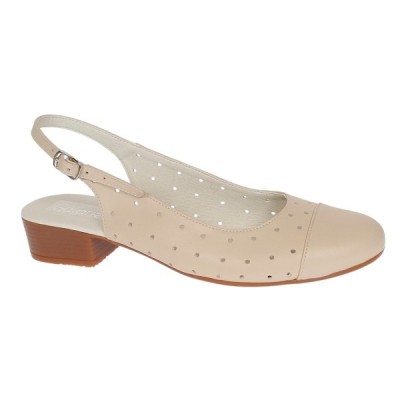 Pantofi dama casual din piele naturala Bej Box - NA252BP foto