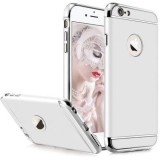 Husa iPhone 6/6S MyStyle Elegance Luxury 3in1 Argintie, Protectie Soc, Praf, Zgarieturi, Carcasa Policarbonat