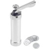 Aparat de Fursecuri si Biscuiti FOXMAG24, 20 de forme, 4 Duze, Material rezistent, Usor de curatat, Argintiu