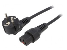 Cablu Alimentare Unghiular 4m Negru CEE 7/7 la IEC C13 foto