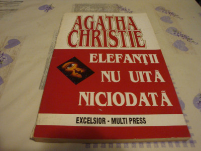 Agatha Christie - Elefantii nu uita niciodata - Excelsior Multi Press foto