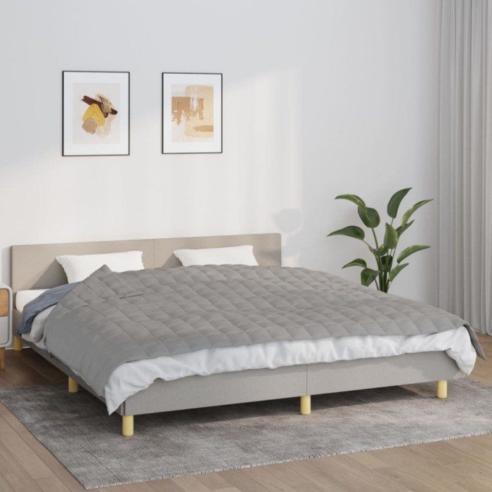 Pătură cu greutăți, gri, 155x220 cm, 7 kg, material textil
