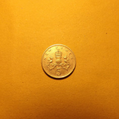 Marea Britanie / Anglia / Regatul Unit 5 New Pence 1977 - Elizabeth II