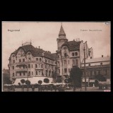 Carte poștală veche Oradea &ndash; Fekete Sas Sz&aacute;lloda (Hotel Vulturul Negru) &ndash; 1918