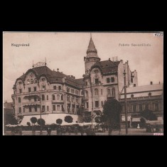 Carte poștală veche Oradea &ndash; Fekete Sas Sz&aacute;lloda (Hotel Vulturul Negru) &ndash; 1918