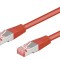 Cablul Patch S/FTP Cat 6a LSZH Roșu 1m