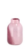 Cumpara ieftin Vaza flori sticla roz 12,5 x 20 cm
