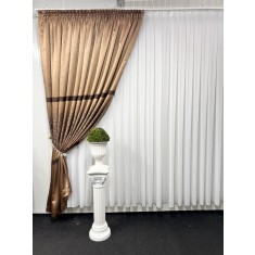 Draperie Bolt, maro